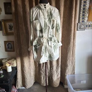 BP Cream and Green Patterned Jacket